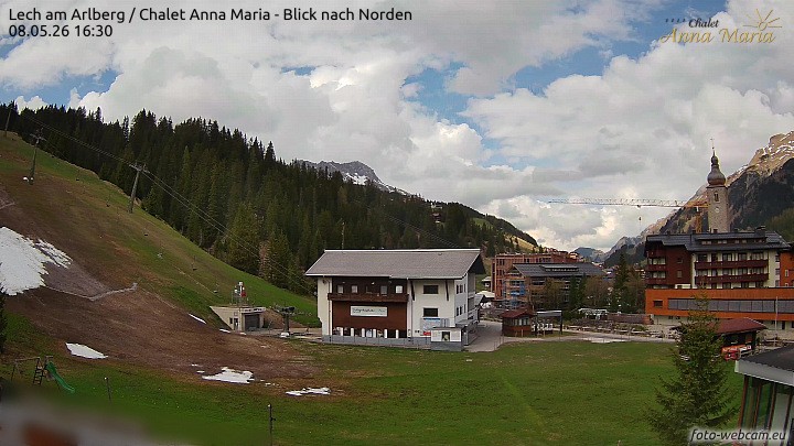 Archiv Foto Webcam Schlegelkopfareal, Lech