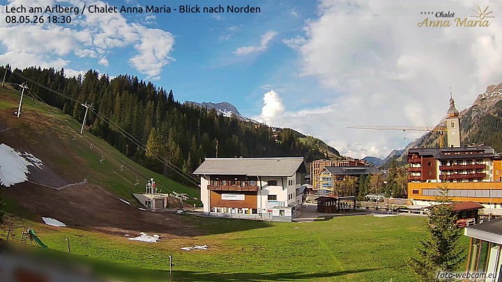 Archiv Foto Webcam Schlegelkopfareal, Lech