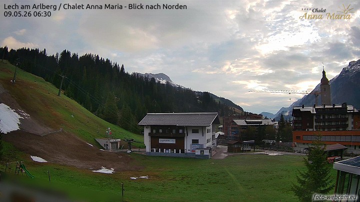 Archiv Foto Webcam Schlegelkopfareal, Lech