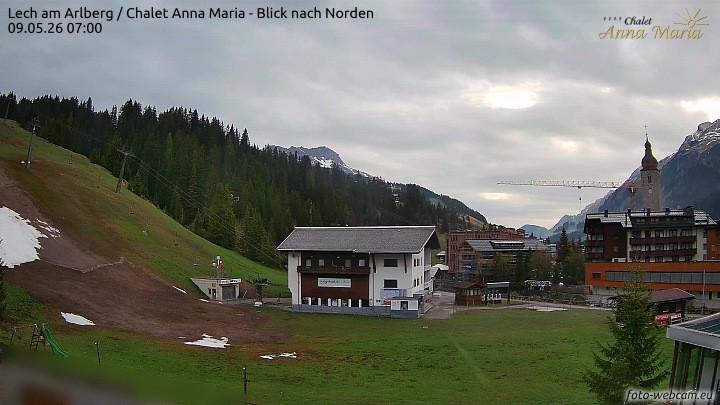 Archiv Foto Webcam Schlegelkopfareal, Lech