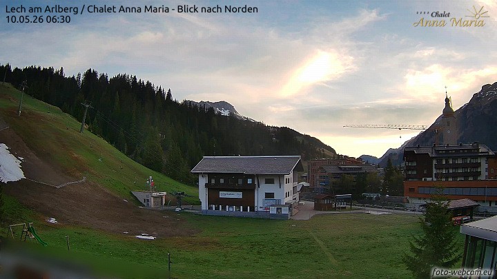 Archiv Foto Webcam Schlegelkopfareal, Lech
