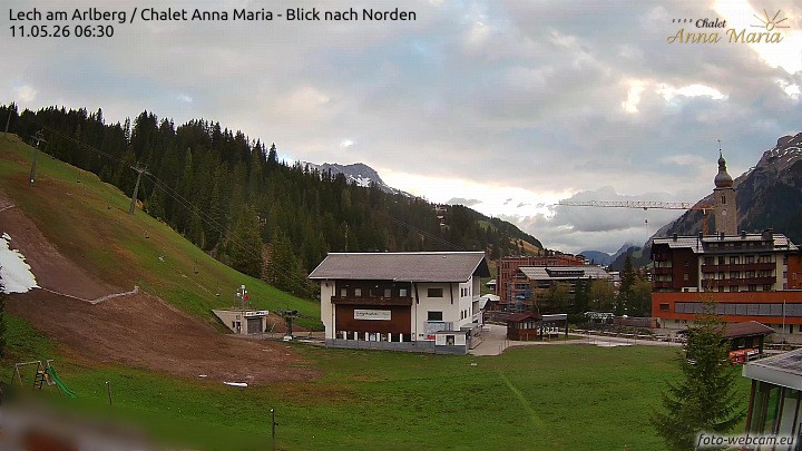 Archiv Foto Webcam Schlegelkopfareal, Lech
