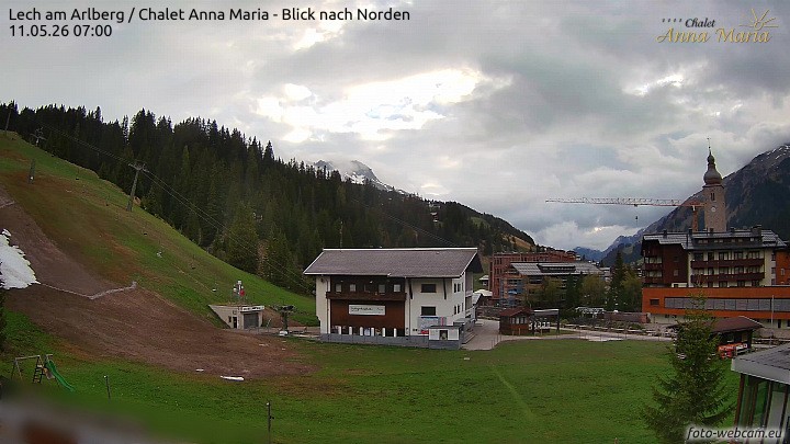 Archiv Foto Webcam Schlegelkopfareal, Lech