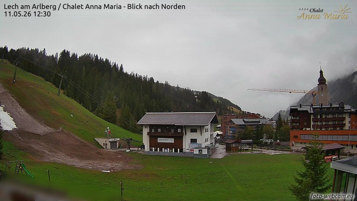 Archived image Webcam Lech (Chalet Anna Maria)