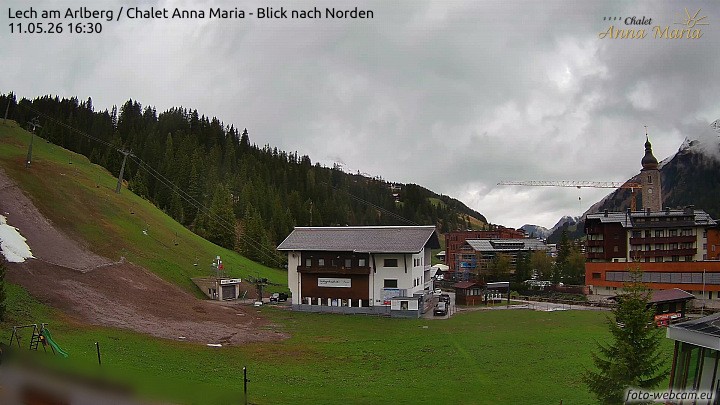 Archived image Webcam Lech (Chalet Anna Maria)