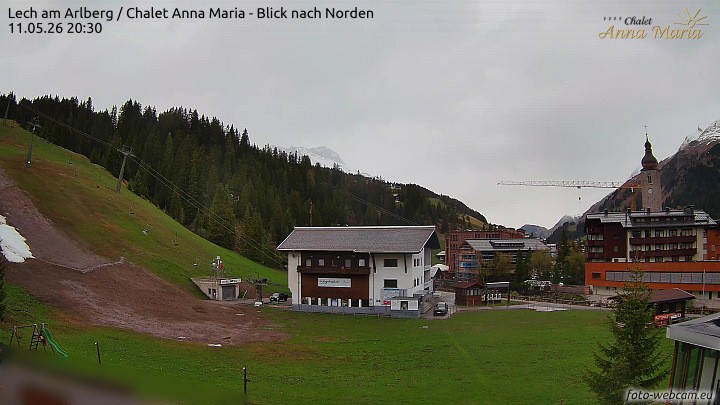 Archived image Webcam Lech (Chalet Anna Maria)