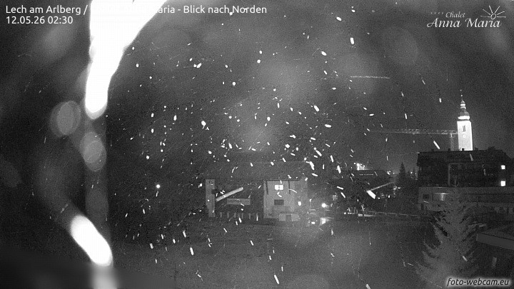 Archived image Webcam Lech (Chalet Anna Maria)