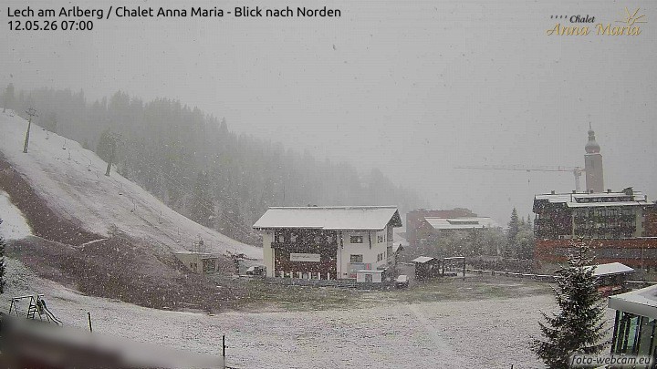 Archived image Webcam Lech (Chalet Anna Maria)