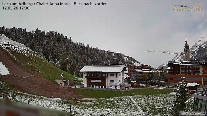 Archived image Webcam Lech (Chalet Anna Maria)