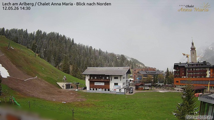Archived image Webcam Lech (Chalet Anna Maria)