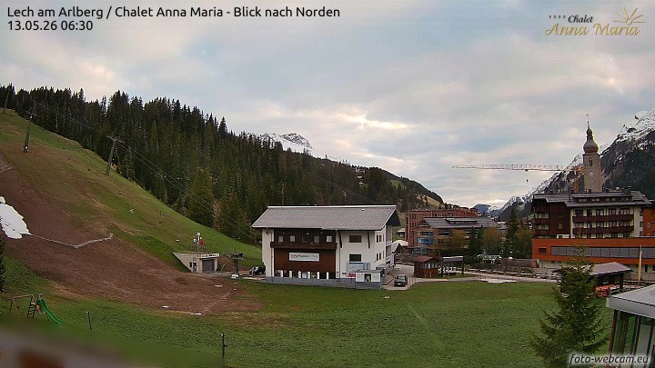 Archiv Foto Webcam Schlegelkopfareal, Lech