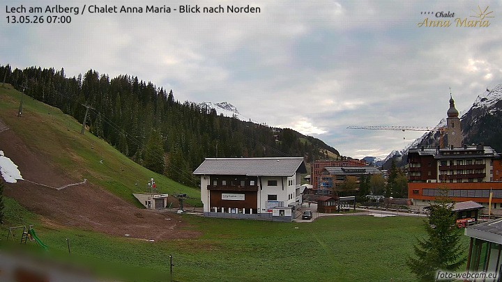 Archiv Foto Webcam Schlegelkopfareal, Lech