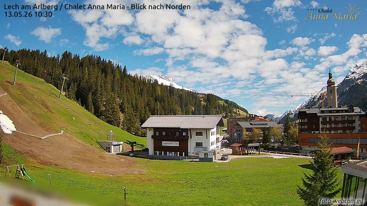 Archiv Foto Webcam Schlegelkopfareal, Lech