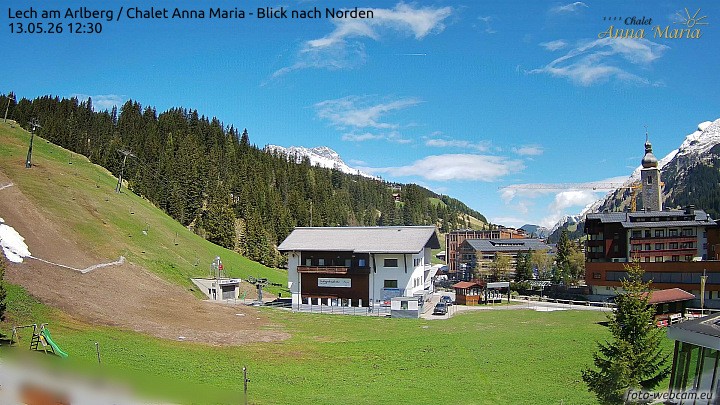 Archiv Foto Webcam Schlegelkopfareal, Lech