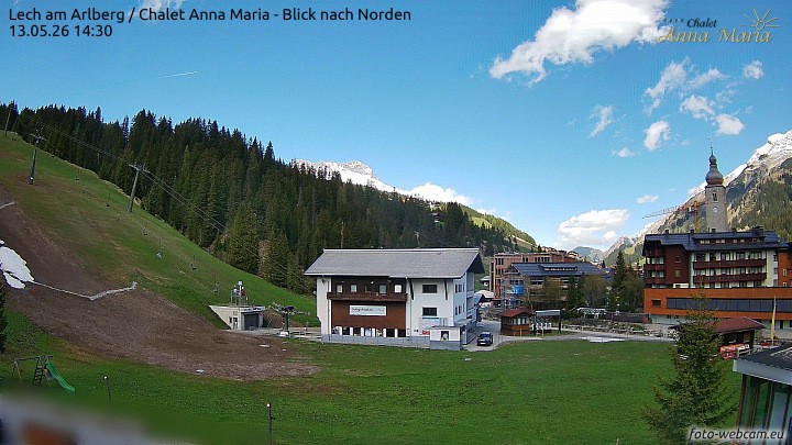 Archiv Foto Webcam Schlegelkopfareal, Lech