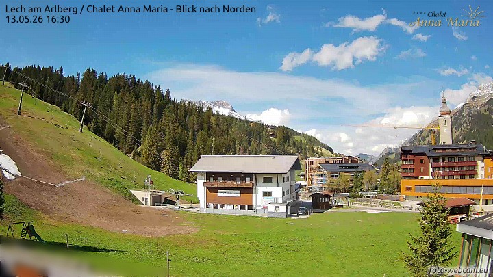 Archiv Foto Webcam Schlegelkopfareal, Lech