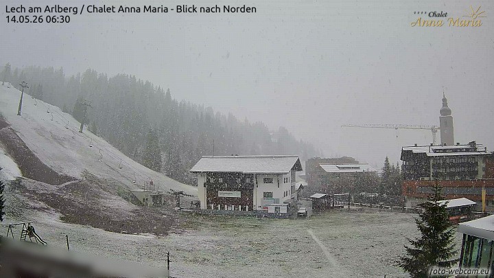 Archiv Foto Webcam Schlegelkopfareal, Lech