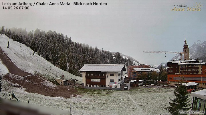 Archiv Foto Webcam Schlegelkopfareal, Lech