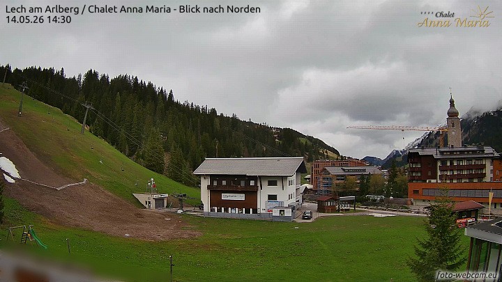 Archiv Foto Webcam Schlegelkopfareal, Lech