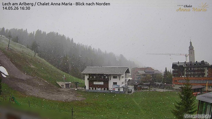 Archived image Webcam Lech (Chalet Anna Maria)