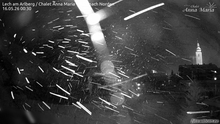 Archived image Webcam Lech (Chalet Anna Maria)