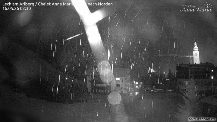 Archived image Webcam Lech (Chalet Anna Maria)