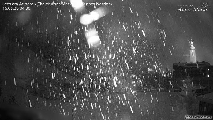 Archived image Webcam Lech (Chalet Anna Maria)