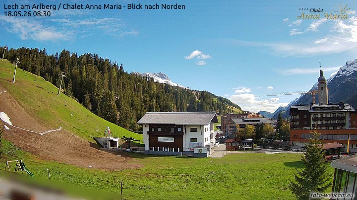 Archived image Webcam Lech (Chalet Anna Maria)