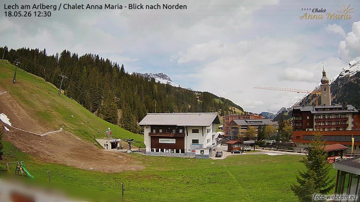 Archived image Webcam Lech (Chalet Anna Maria)