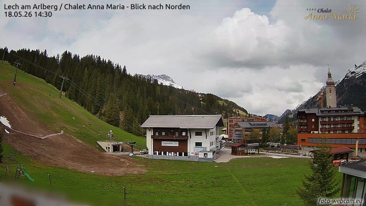 Archived image Webcam Lech (Chalet Anna Maria)