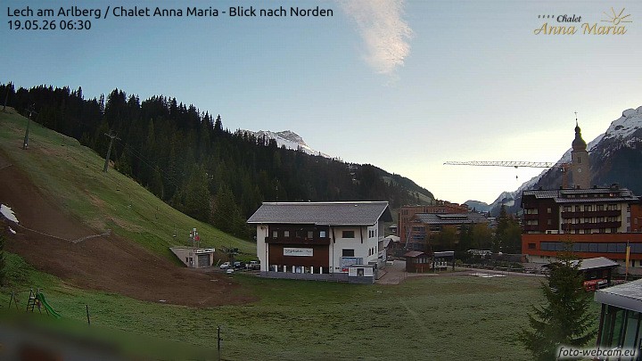 Archiv Foto Webcam Schlegelkopfareal, Lech