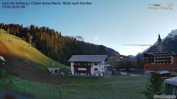 Archiv Foto Webcam Schlegelkopfareal, Lech