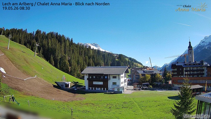 Archiv Foto Webcam Schlegelkopfareal, Lech