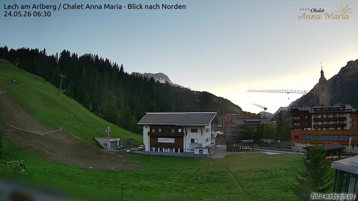 Archiv Foto Webcam Schlegelkopfareal, Lech