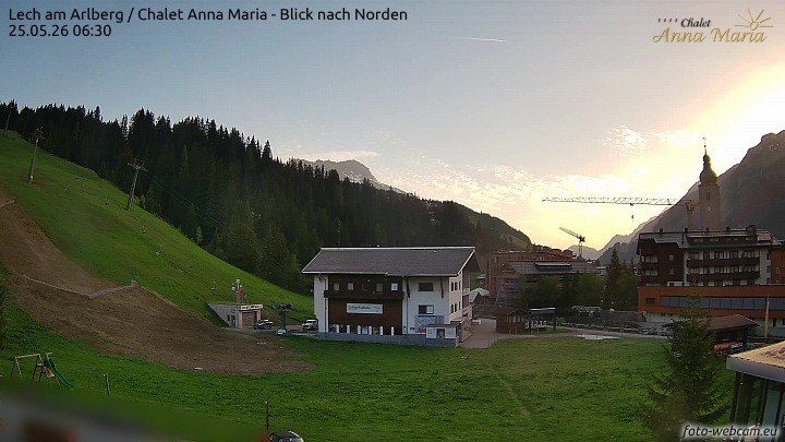Archived image Webcam Lech (Chalet Anna Maria)