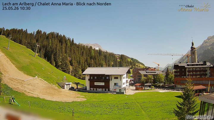 Archived image Webcam Lech (Chalet Anna Maria)