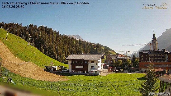 Archived image Webcam Lech (Chalet Anna Maria)