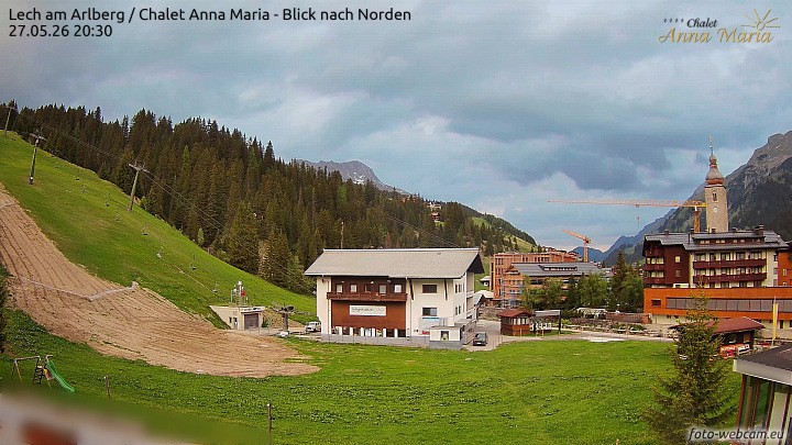 Archived image Webcam Lech (Chalet Anna Maria)
