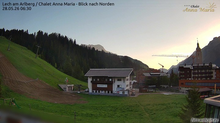 Archived image Webcam Lech (Chalet Anna Maria)