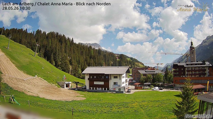 Archived image Webcam Lech (Chalet Anna Maria)