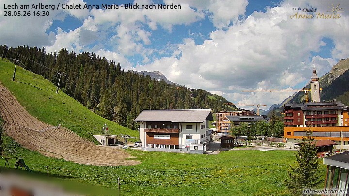 Archived image Webcam Lech (Chalet Anna Maria)