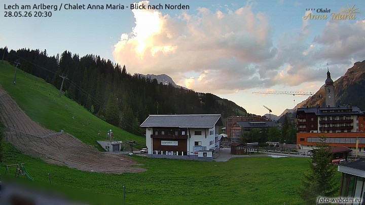 Archived image Webcam Lech (Chalet Anna Maria)