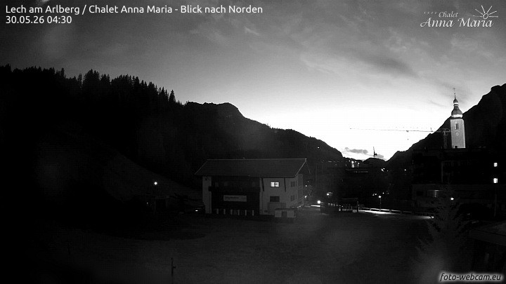 Archived image Webcam Lech (Chalet Anna Maria)