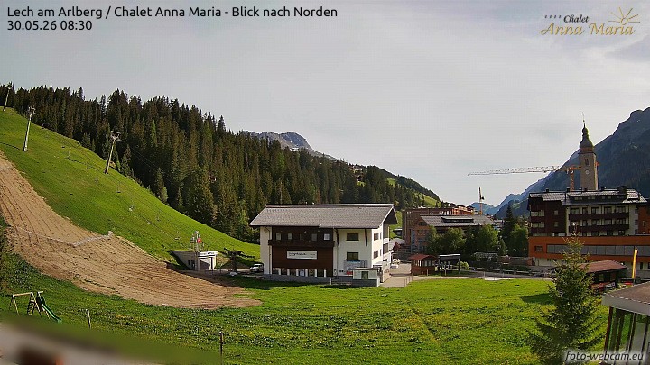 Archived image Webcam Lech (Chalet Anna Maria)