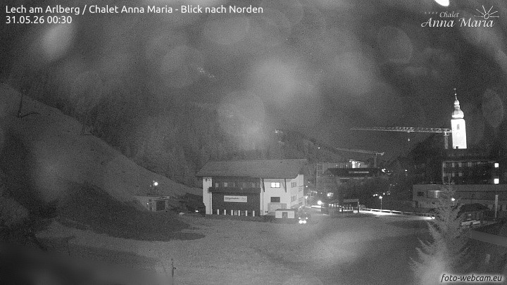 Archived image Webcam Lech (Chalet Anna Maria)