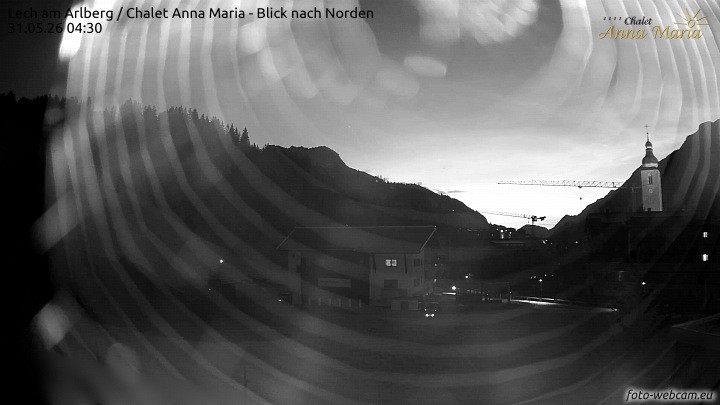 Archived image Webcam Lech (Chalet Anna Maria)