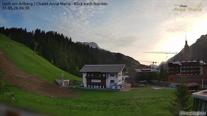 Archived image Webcam Lech (Chalet Anna Maria)
