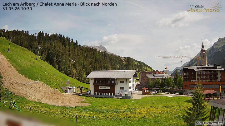 Archiv Foto Webcam Schlegelkopfareal, Lech