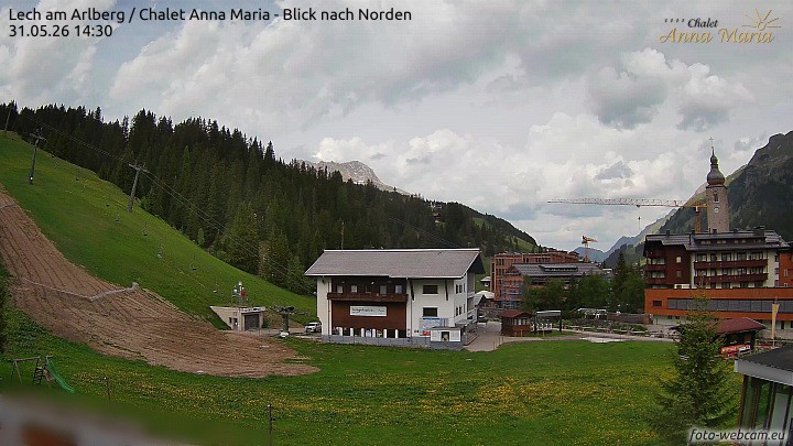 Archiv Foto Webcam Schlegelkopfareal, Lech