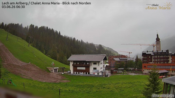 Archiv Foto Webcam Schlegelkopfareal, Lech